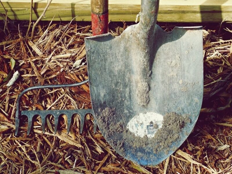 shovel and rake