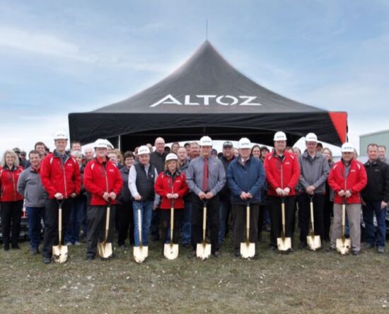 Altoz breaks ground 75000 sq ft expansion property